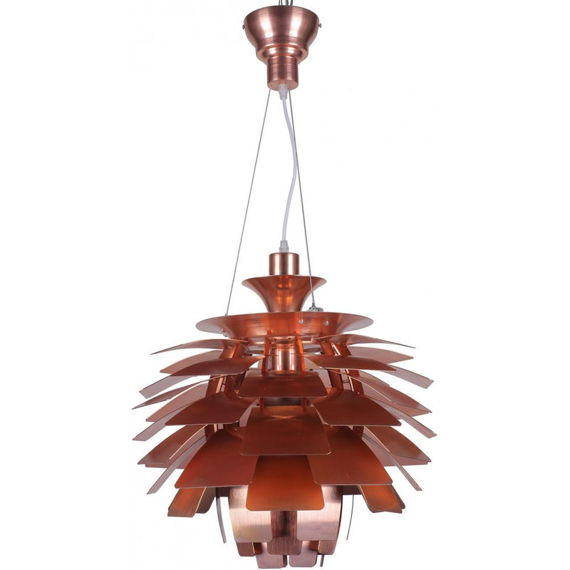 Lampe de plafond en bronze - Petite lampe suspendue au design d'artichaut - Atrich