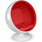 Poltrona Design Boule - Revestida em Similicouro - Batton