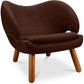 Fauteuil bekleed met stof - Scandinavisch design - Pelitano