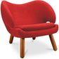 Fauteuil bekleed met stof - Scandinavisch design - Pelitano