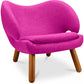 Fauteuil bekleed met stof - Scandinavisch design - Pelitano