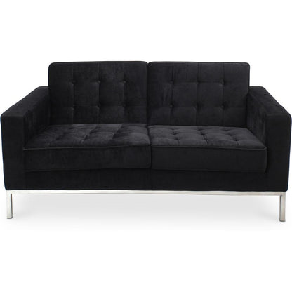 Fabric Upholstered Sofa - 2 Seats - Konel