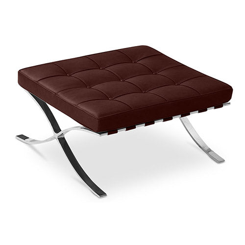 Repose-pieds tapissé en cuir - Town