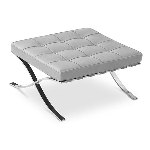 Repose-pieds tapissé en cuir - Town