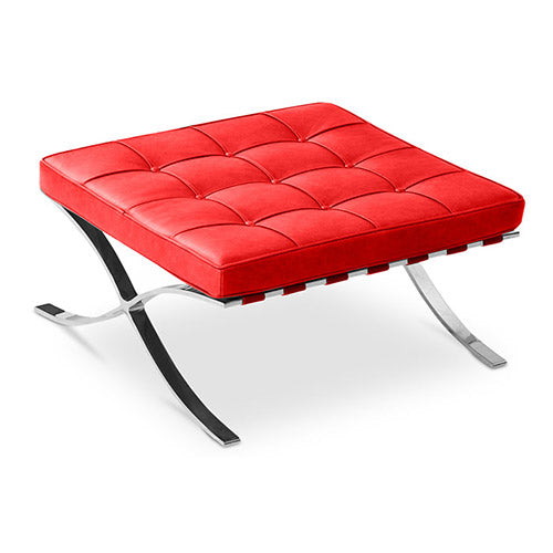 Repose-pieds tapissé en cuir - Town