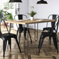 Sedia da pranzo in acciaio - Design industriale - Stylix