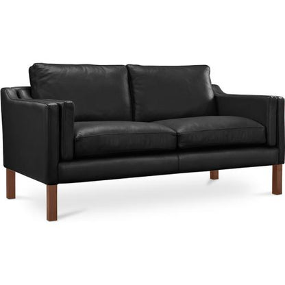 Sofa trukket med kunstskinn - 2 seter - Chaggai