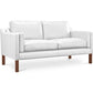 Sofa trukket med kunstskinn - 2 seter - Chaggai