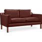 Sofa trukket med kunstskinn - 2 seter - Chaggai