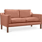 Sofa trukket med kunstskinn - 2 seter - Chaggai