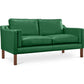 Sofa trukket med kunstskinn - 2 seter - Chaggai