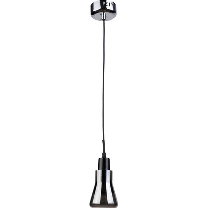 Lampa sufitowa design - Mała lampa wisząca z chromowanego metalu - Carter