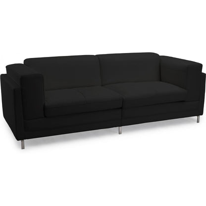 Faux Leather Upholstered Sofa - 2 Seats - Cawa