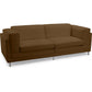 Faux Leather Upholstered Sofa - 2 Seats - Cawa
