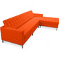 Chaise Longue Design - Revêtement en Cuir - Droite - Sama