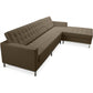 Chaise Longue Design - Revêtement en Cuir - Droite - Sama