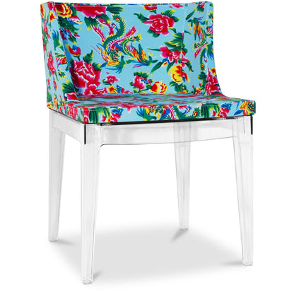 Dining chair - Transparent legs - Patterned design - Mademoiselle