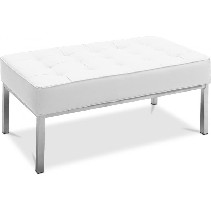 Banc Design - 2 places - Revêtement en cuir - Konel