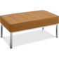 Ławka Design - 2 miejsca - Pokrycie ze skóry - Konel