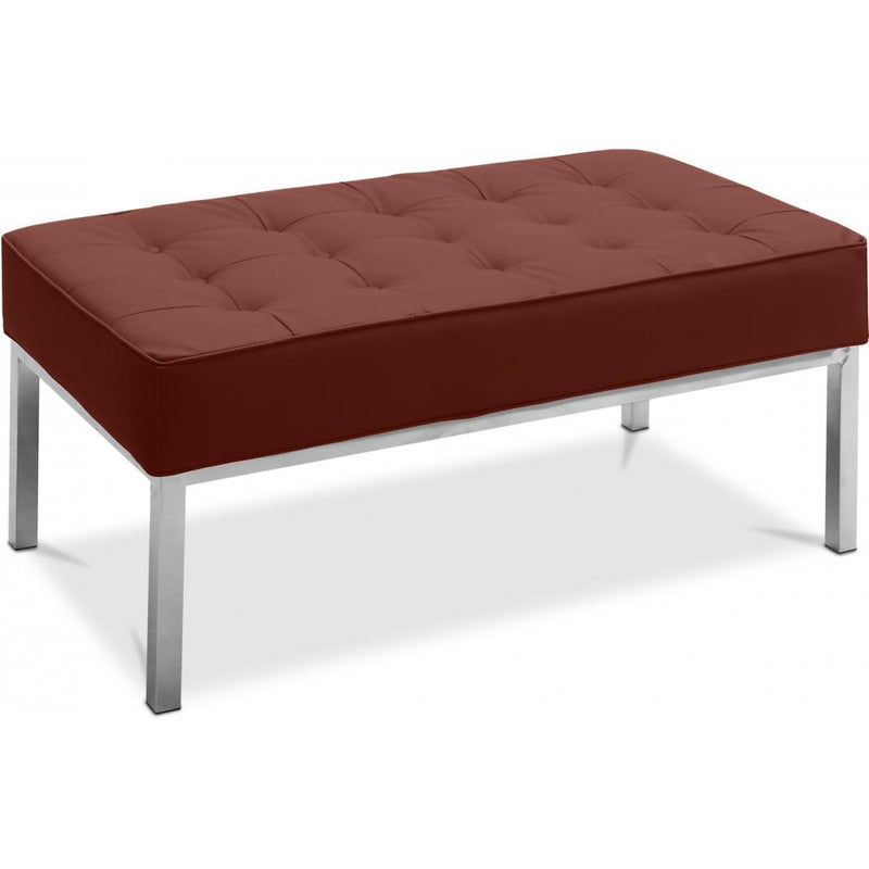 Banc Design - 2 places - Revêtement en cuir - Konel