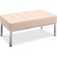 Ławka Design - 2 miejsca - Pokrycie ze skóry - Konel