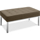 Ławka Design - 2 miejsca - Pokrycie ze skóry - Konel