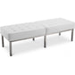 Banc rembourré en cuir - 3 places - Knoll