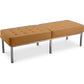 Banc rembourré en cuir - 3 places - Knoll