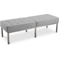 Banc rembourré en cuir - 3 places - Knoll