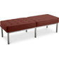 Banc rembourré en cuir - 3 places - Knoll