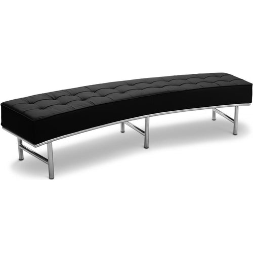 Banc Courbé - Revêtement en similicuir - Karlo