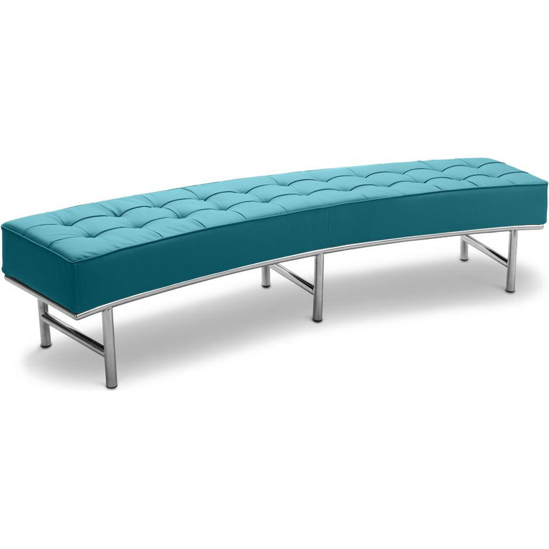 Banc Courbé - Revêtement en similicuir - Karlo