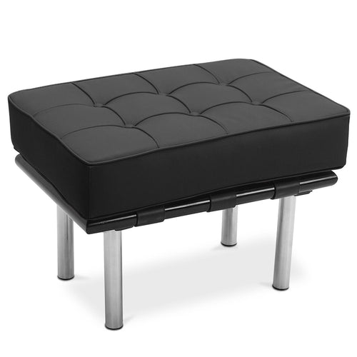 Upholstered leather footrest - Barcel