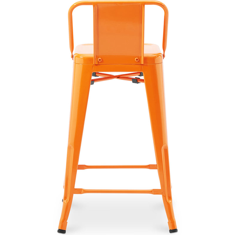 Bar Stool with Backrest - Industrial Design - 60cm - New Edition - Stylix - gallery 7