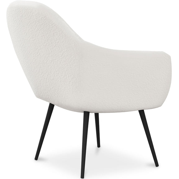 Armchair with Armrests - Upholstered in Boucle Fabric - Eila - gallery 6