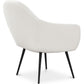 Upholstered boucle accent chair in white - Eila - gallery 6