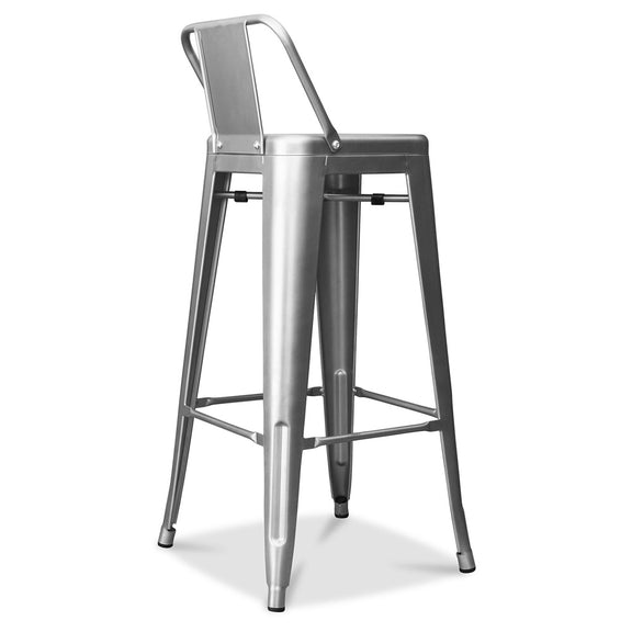 Bar Stool with Backrest - Industrial Design - 76cm - New Edition - Stylix - gallery 3