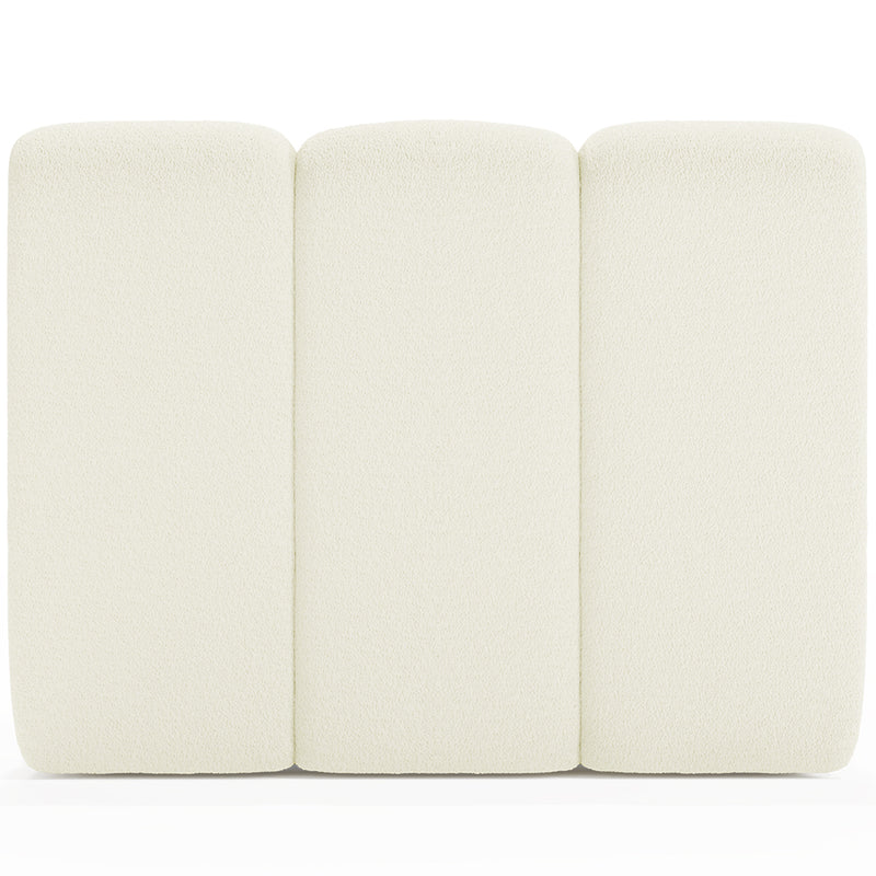 Canapé Module Droit - Revêtu de Tissu Bouclé - Herrindon