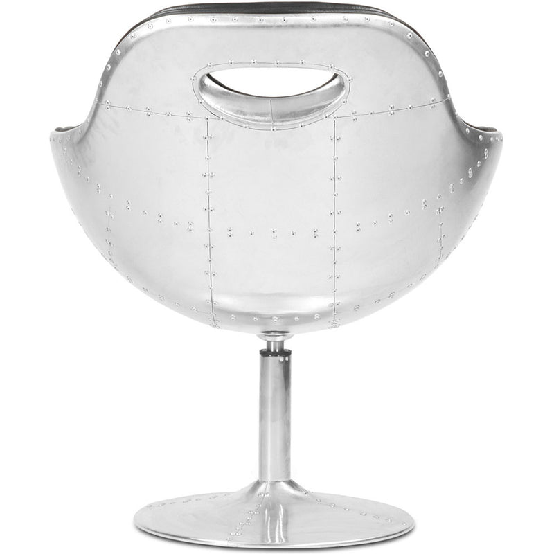 Fauteuil avec Accoudoirs - Style Aviateur - Cuir - Tulip