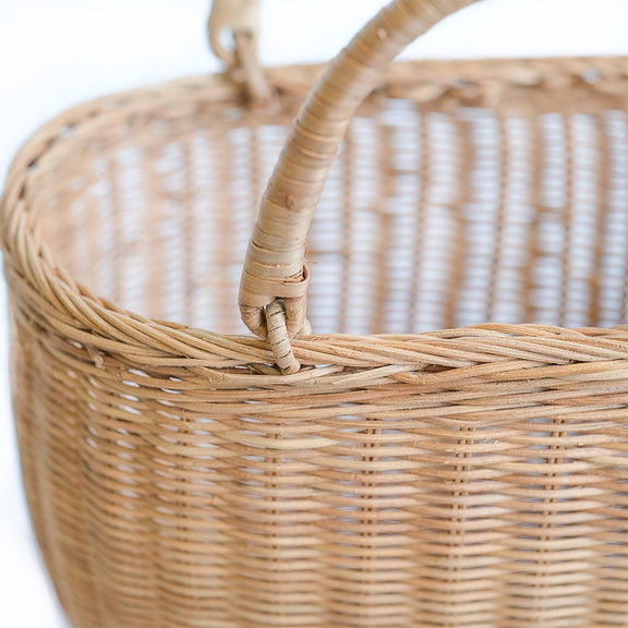 Rattan Basket with Handles - Keray - gallery 6