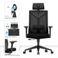 Ergonomic Office Chair with Wheels and Armrests - Pebbles