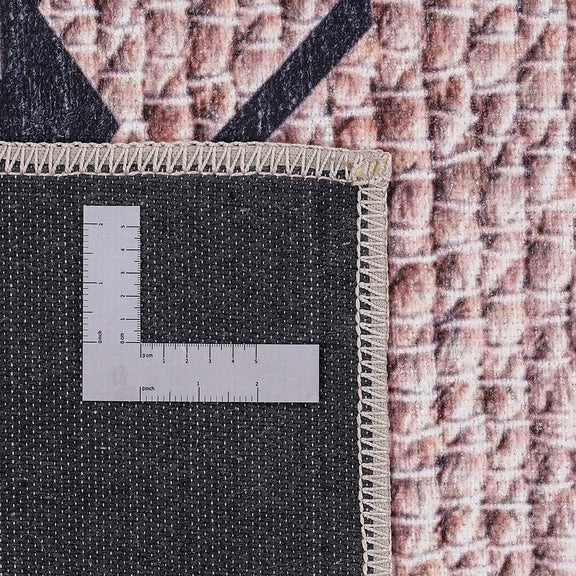 Vintage Geometric Tribal Rug – (290x200 cm) – Cinder - gallery 5