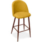 Gepolsterter Stoffhocker - Skandinavisches Design - 76cm - Evelyne