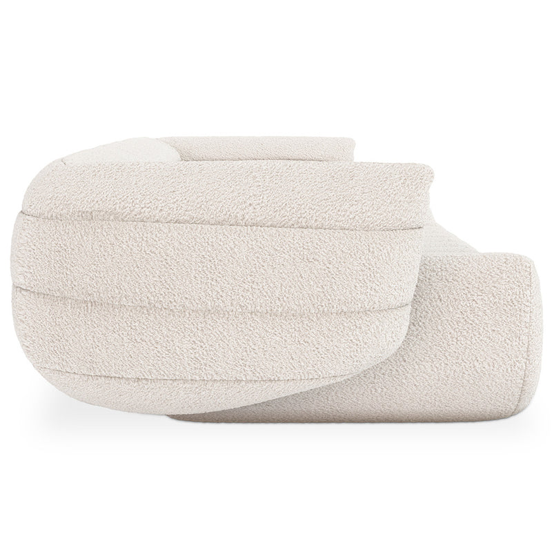 Sofá revestido a tecido bouclé - 3/4 lugares - Caden