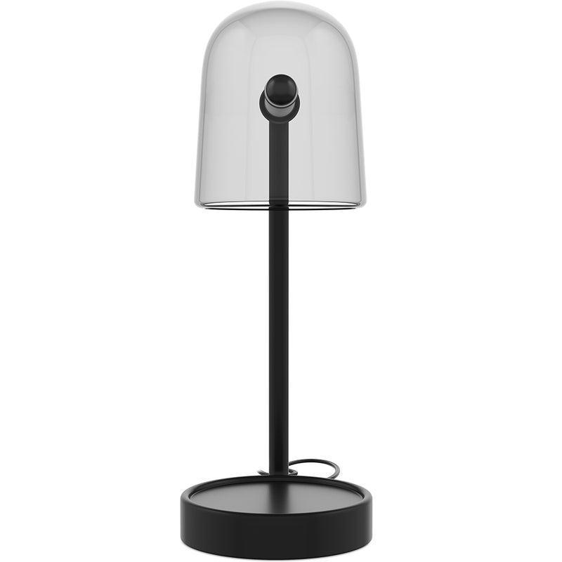 Candeeiro de mesa de design moderno, vidro fumado - Bim