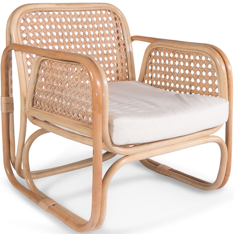 Rattan Lounge Chair - Design Chair - Boho Bali - Qawa