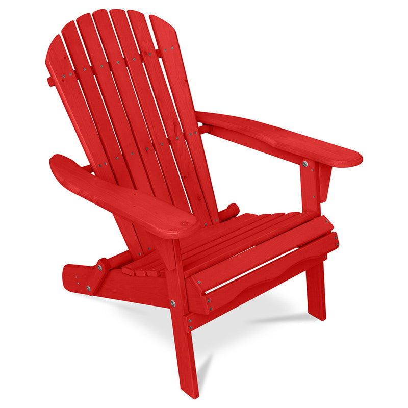 Wooden Outdoor Chair with Armrests - Adirondack Garden Chair - Adirondack - gallery 8