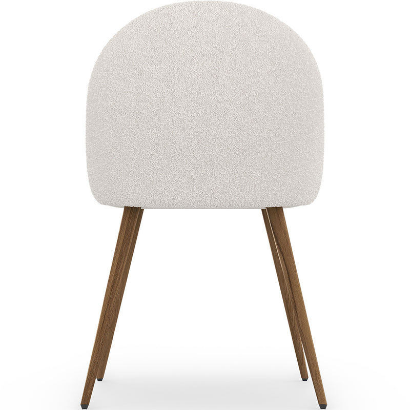 Dining Chair - Upholstered in Bouclé Fabric - Scandinavian - Evelyne