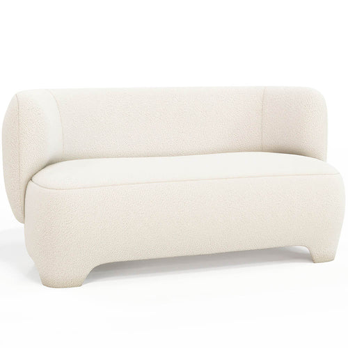 2/3 Seater Sofa - Upholstered in Bouclé Fabric - Magnolia - gallery 2
