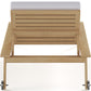Teak Wood Sun Lounger with Cushion - Steela - gallery 7